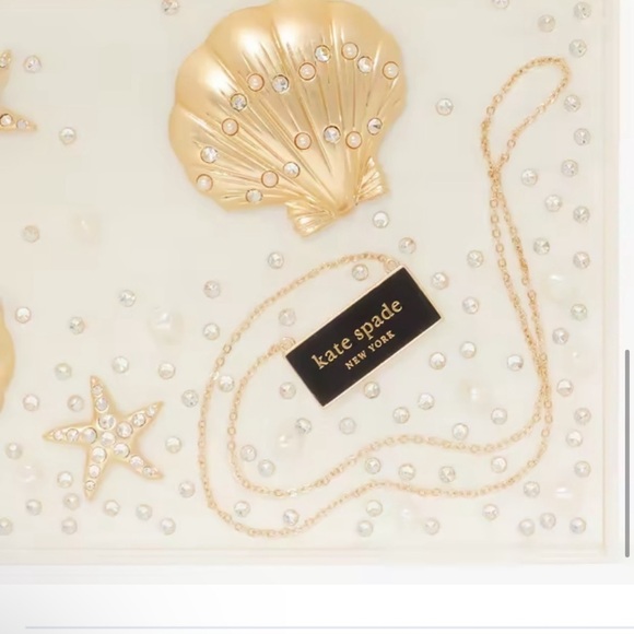 NWT Kate Spade New York What The Shell Ocean Scene Frame Clutch Bag - Picture 5 of 7